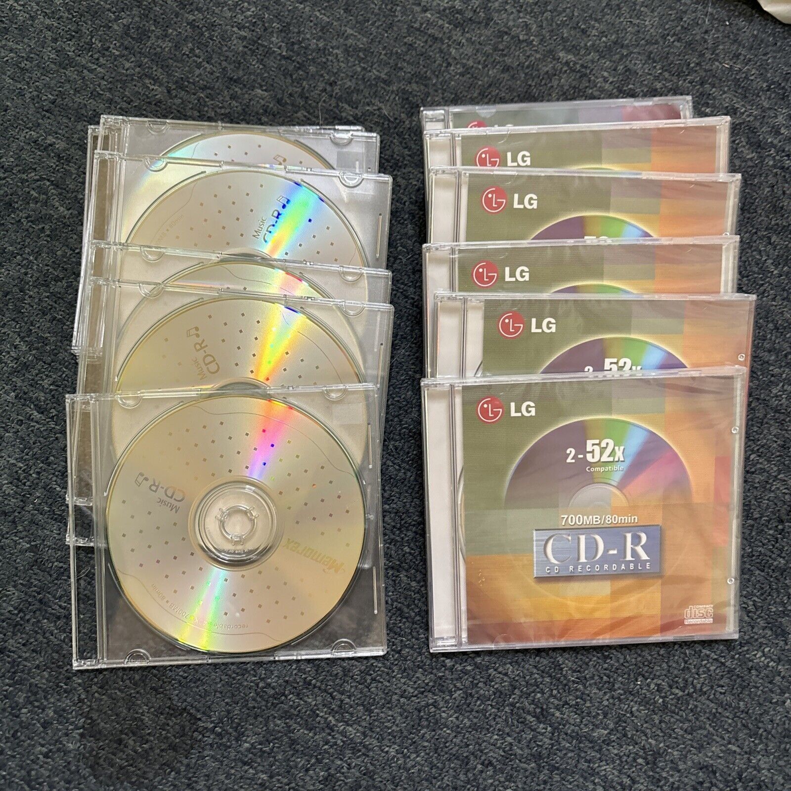 12x CD-R LG Memorex Discs *Never Used*
