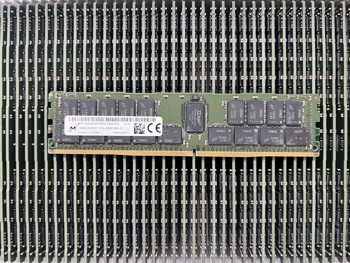 Micron 128GB 2S4RX4 PC4-21300 DDR4 2666 MHz RDIMM ECC REG Server RAM Memory