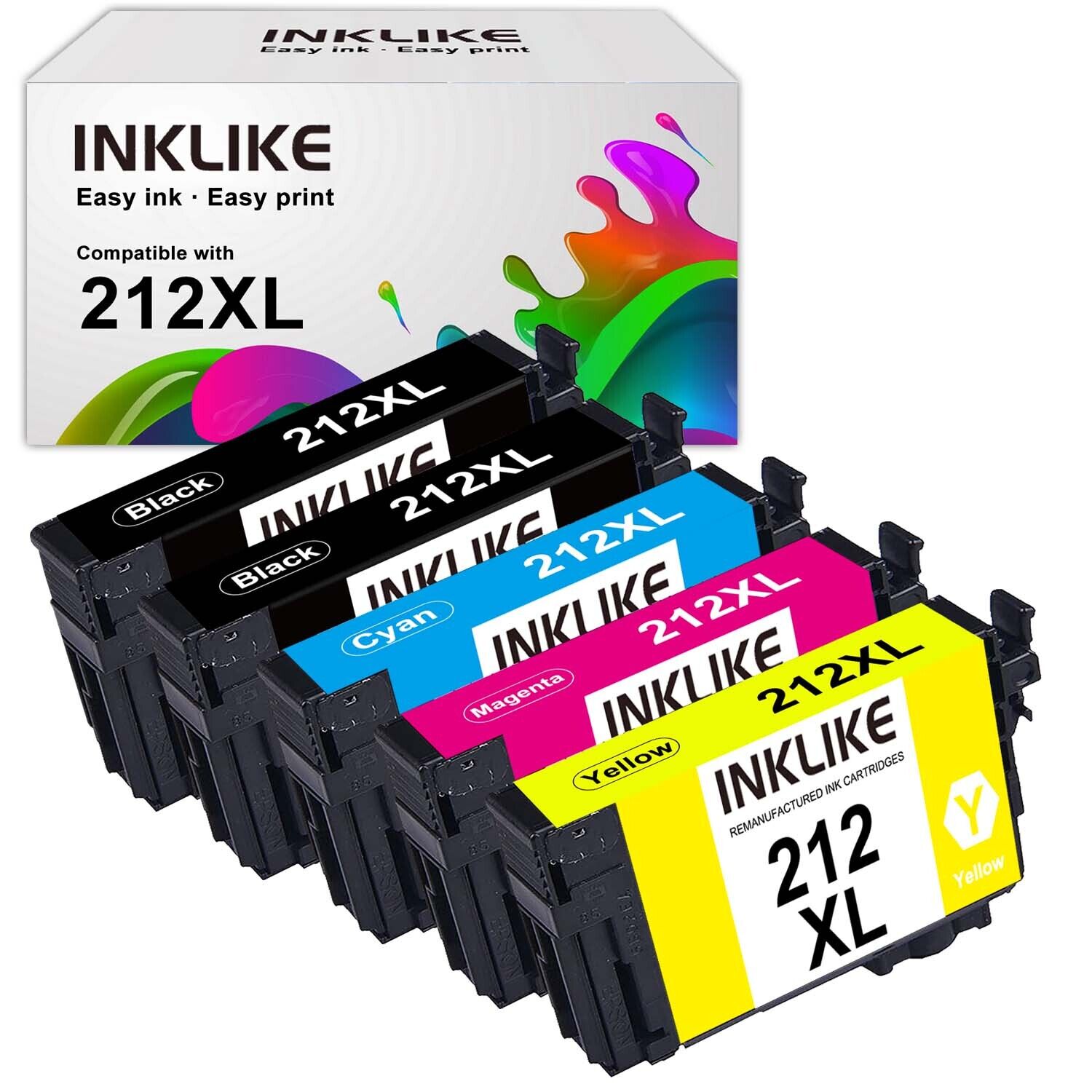 For Epson 212XL 212 XL T212XL for Epson WorkForce WF 2830 2850 Ink Cartridges