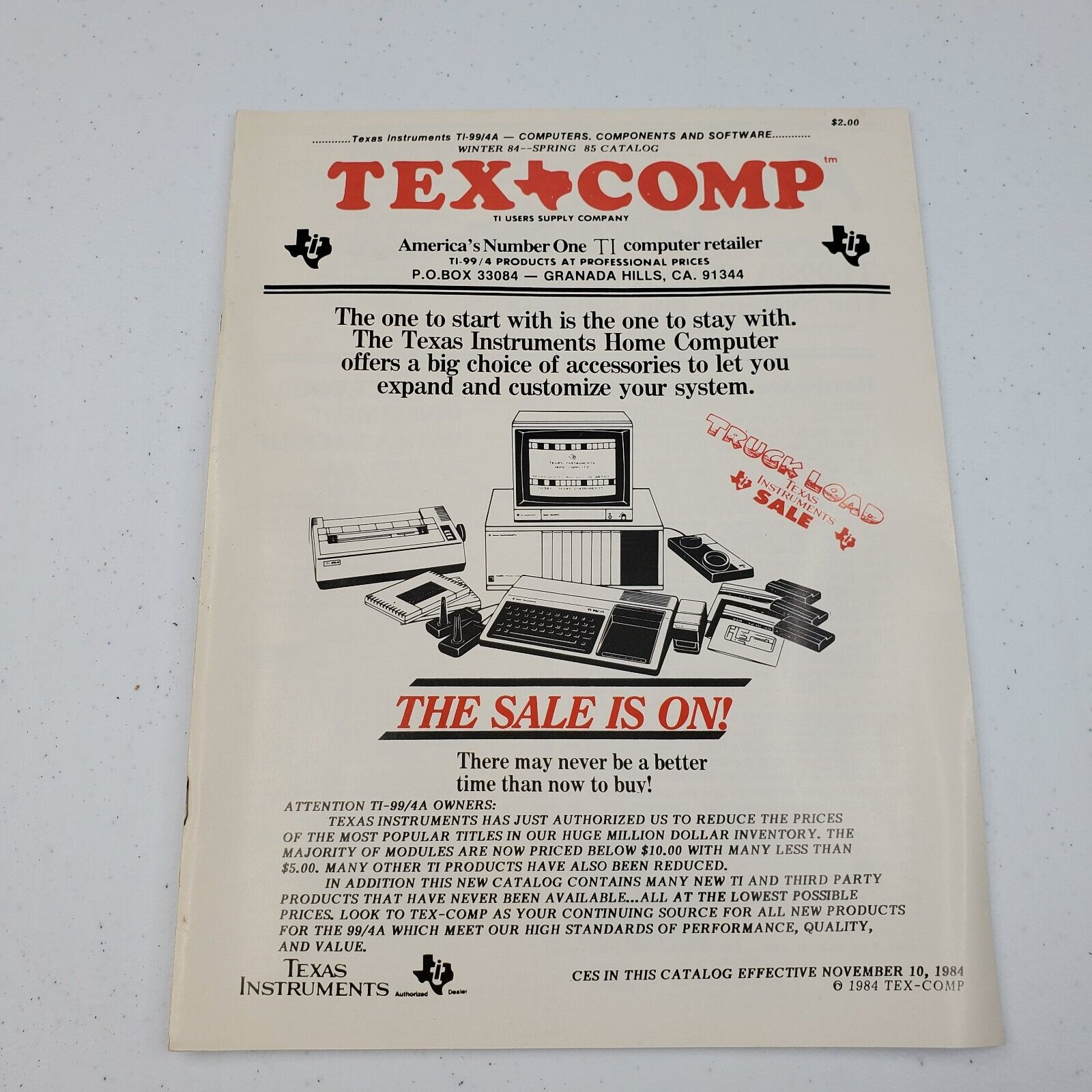 VTG Tex Corp 1984-85 Software Games Computer Catalog Fantasy Adventure TI-99/4A