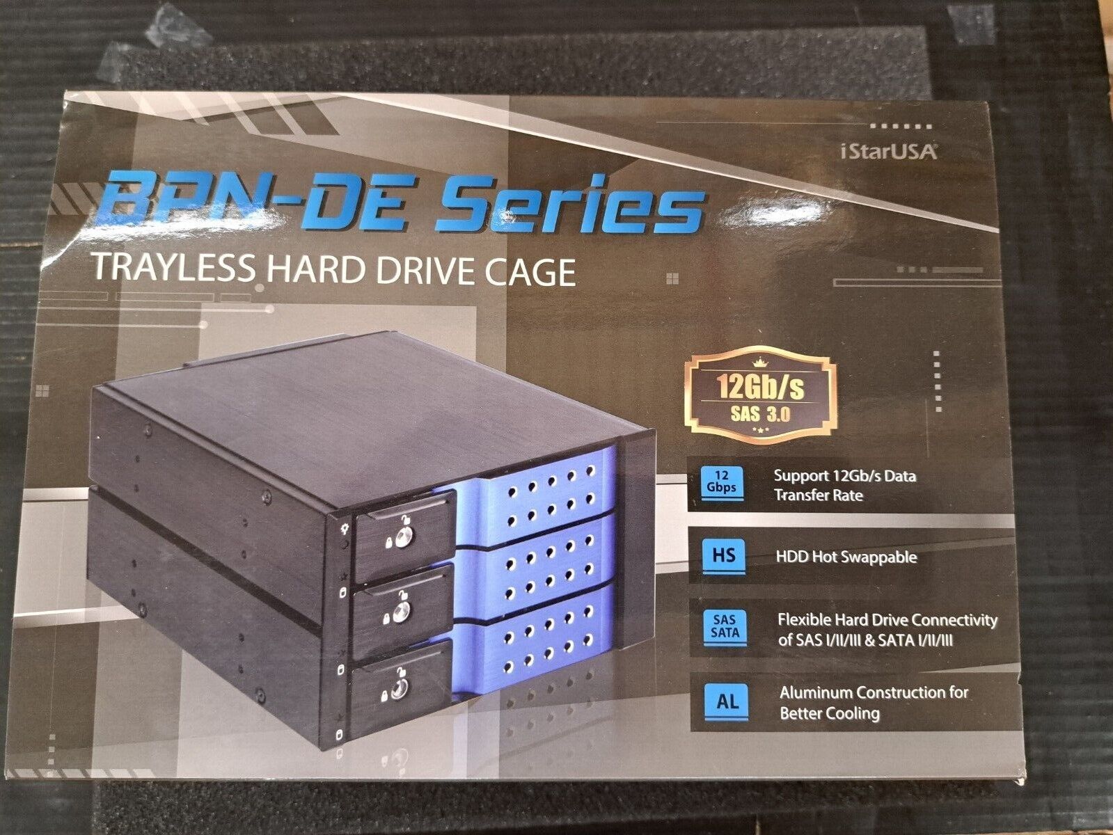 New, iStarUSA, BPN-DE230HD, iStarUSA 3-Hard Drive Hot Swap Rack