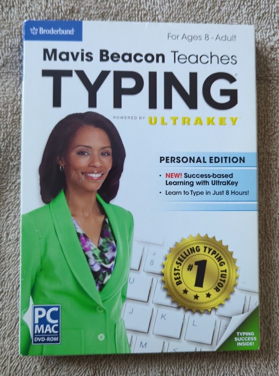 Mavis Beacon Teaches Typing Personal Edition DVD-ROM WIN MAC *Brand New*