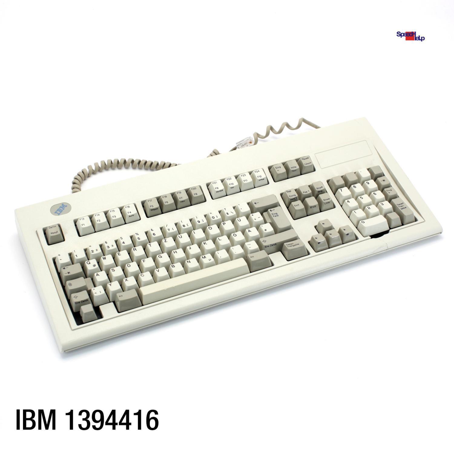 IBM 1394416 Vintage Keyboard Computer Keyboard Qwertz German Retro Old 1995