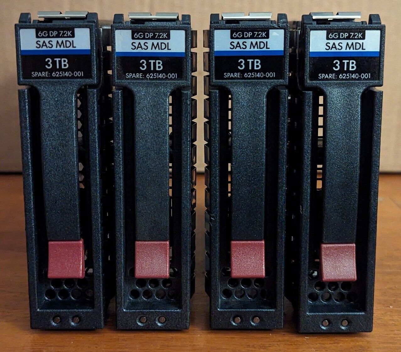 (Lot of 4) HP 6G DP 7.2K SAS MDL 3 TB Trays