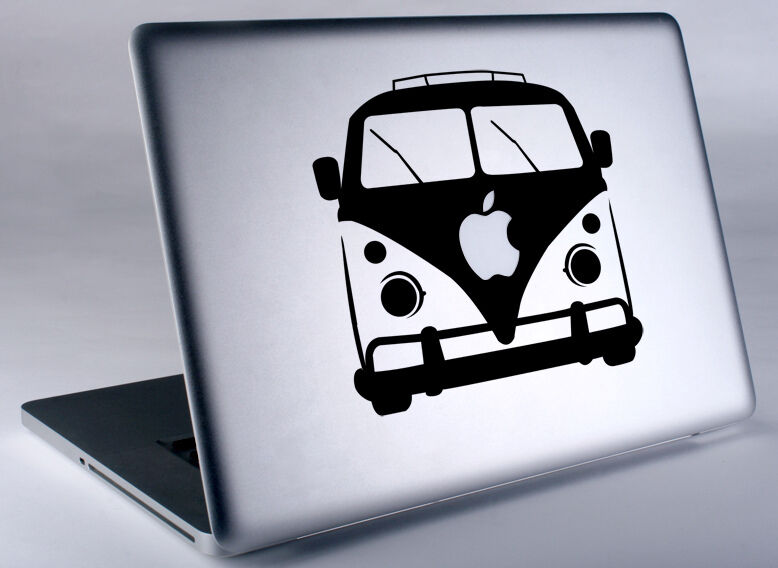 VW Bus Hippie Volkswagen Apple Macbook Laptop Air Pro Vinyl Decal Sticker Skin 