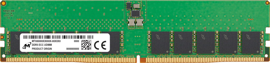 Micron 32GB DDR5-4800 ECC UDIMM unbuffered MTC20C2085S1EC48BR Memory