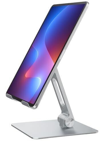 Tablet Stand for Desk, Multi-Angle Adjustable, Foldable Portable Handmade Tab...