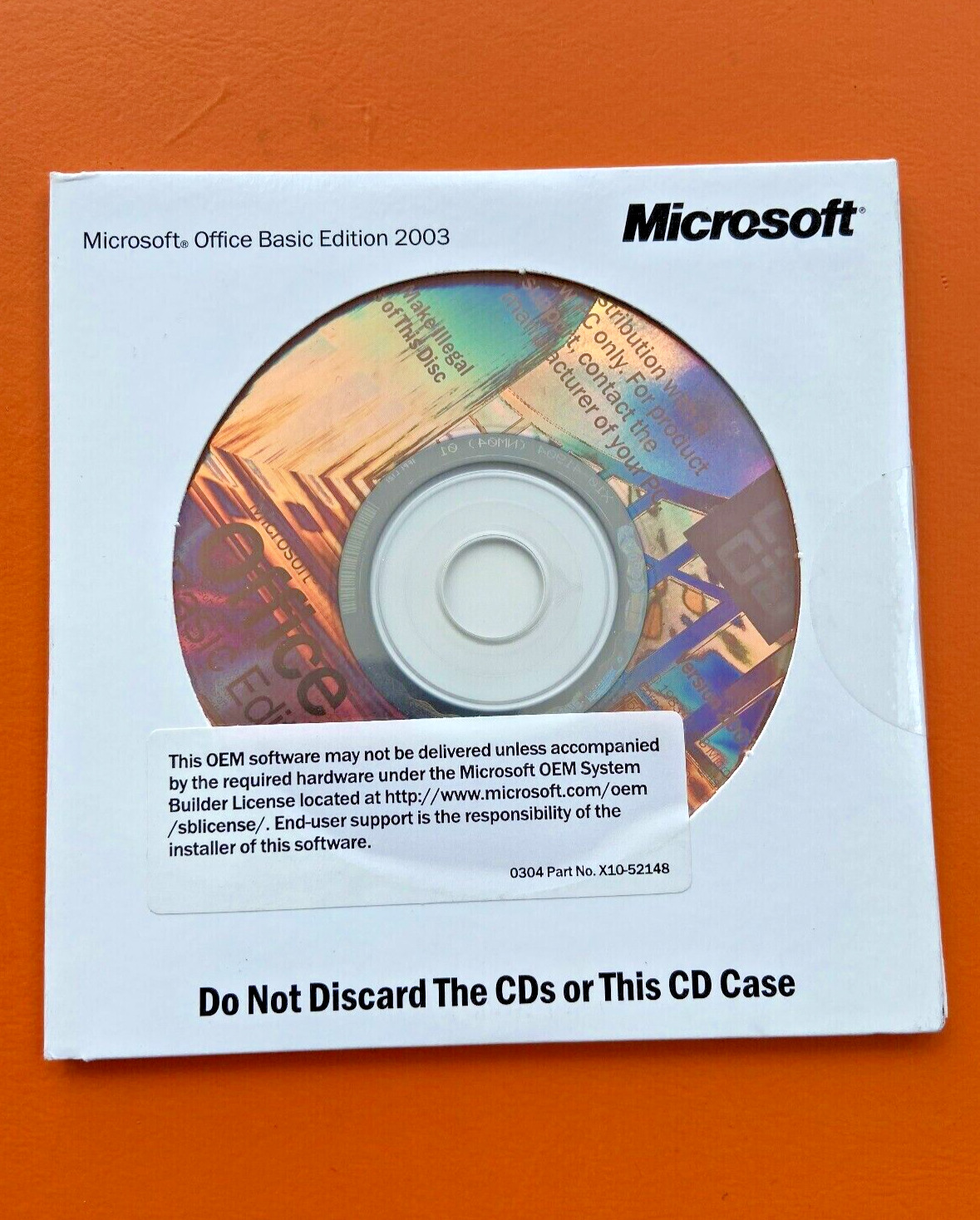 Microsoft Office 2003 Basic Edition W/Serial Number NEW(NOT for Windows 10/11)