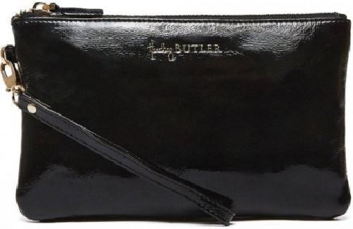 Mighty Purse Glossy Black Genuine Leather 4000mAh Phone Charger Purse By HButler