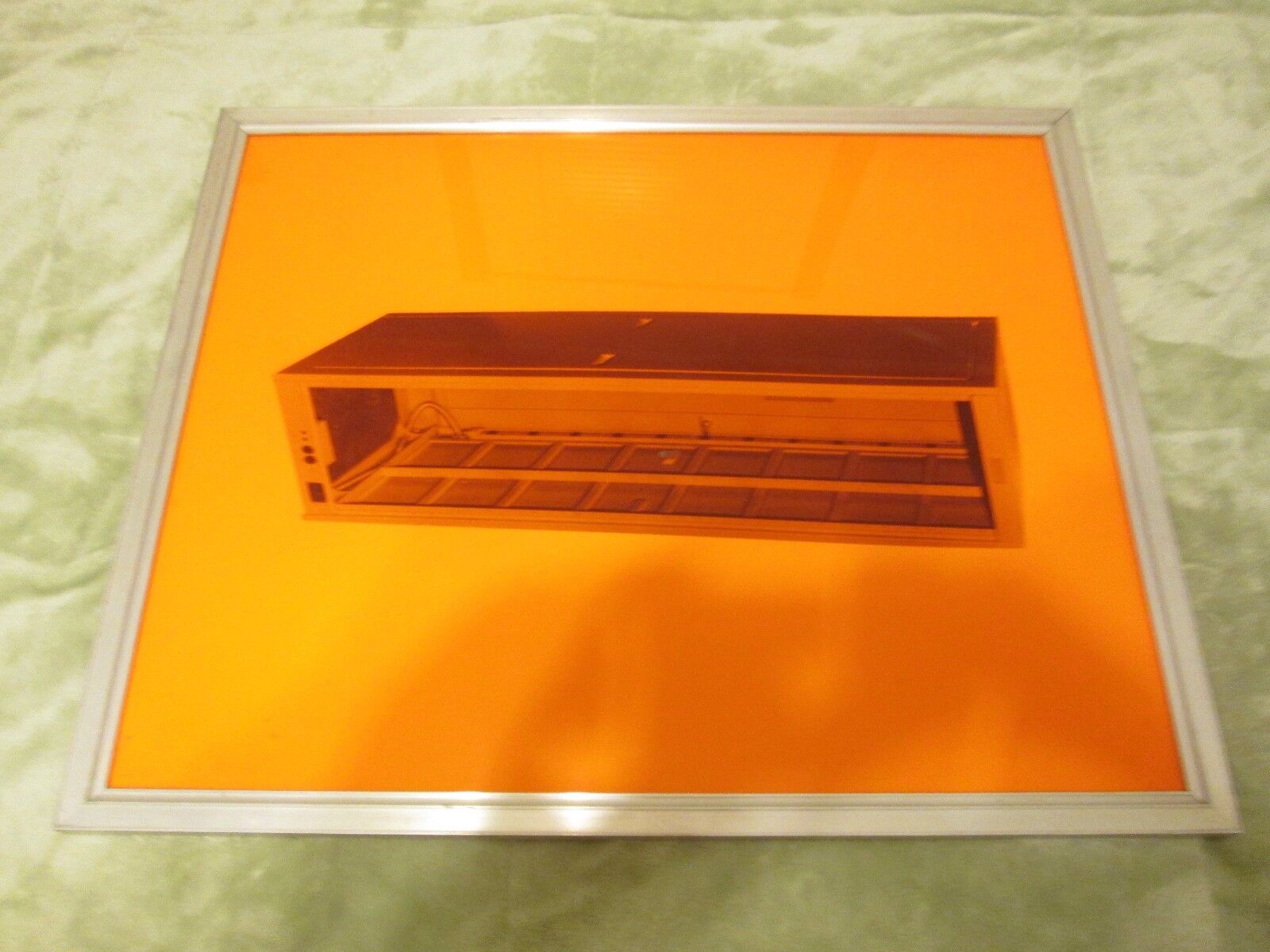 Vintage Super Computer Atomic age Printer Aluminium Framed Retro Picture Photo