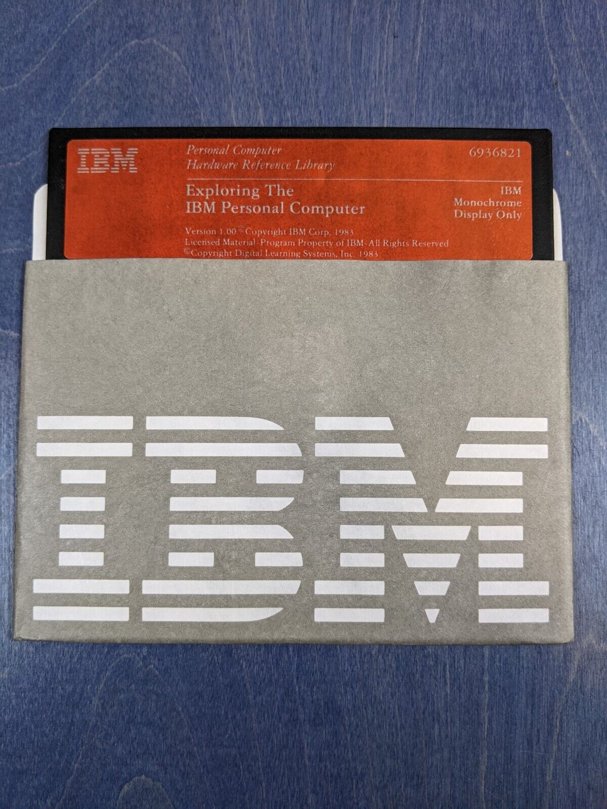 IBM Exploring the Personal Computer 1.00 Vintage 1983 5.25 Floppy Disk Monochrom