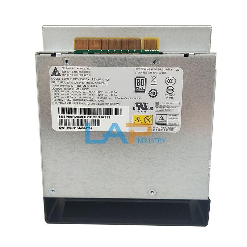 1PCS new For Delta900W server power DPS-900EB AP/N: 54Y8979 FOR Lenovo P520 P720