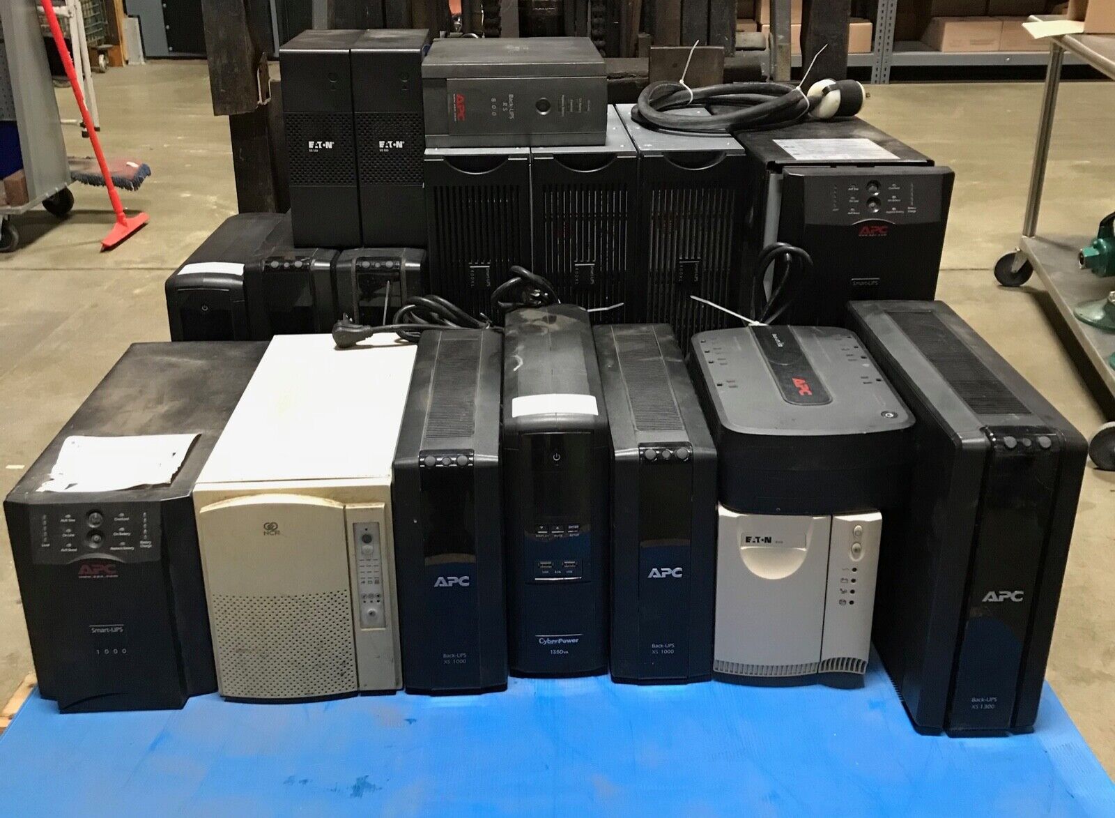 Large Assortment Of Used Non Working Battery Backups (Models APC, NCR, Eaton)