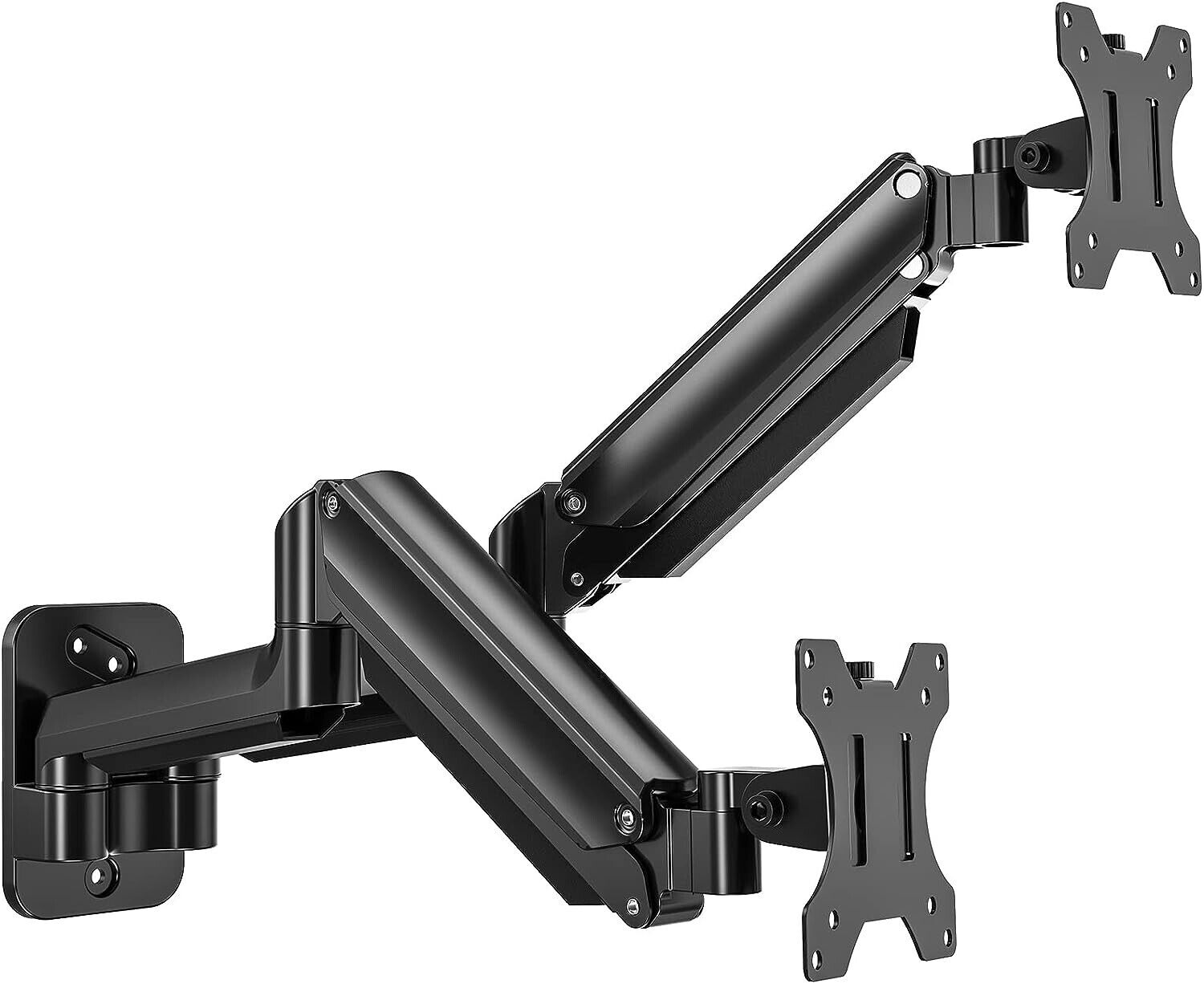 LARGE VESA Dual Monitor Wall Mount Monitor Wall Arm for 17-32 Inch Flat/Curved
