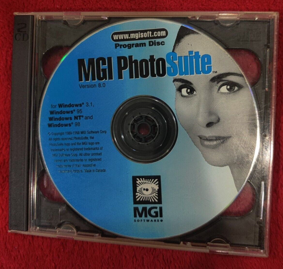 Vintage MGI PhotoSuite Software Version 8.0 for Windows 3.1 (2 CD)