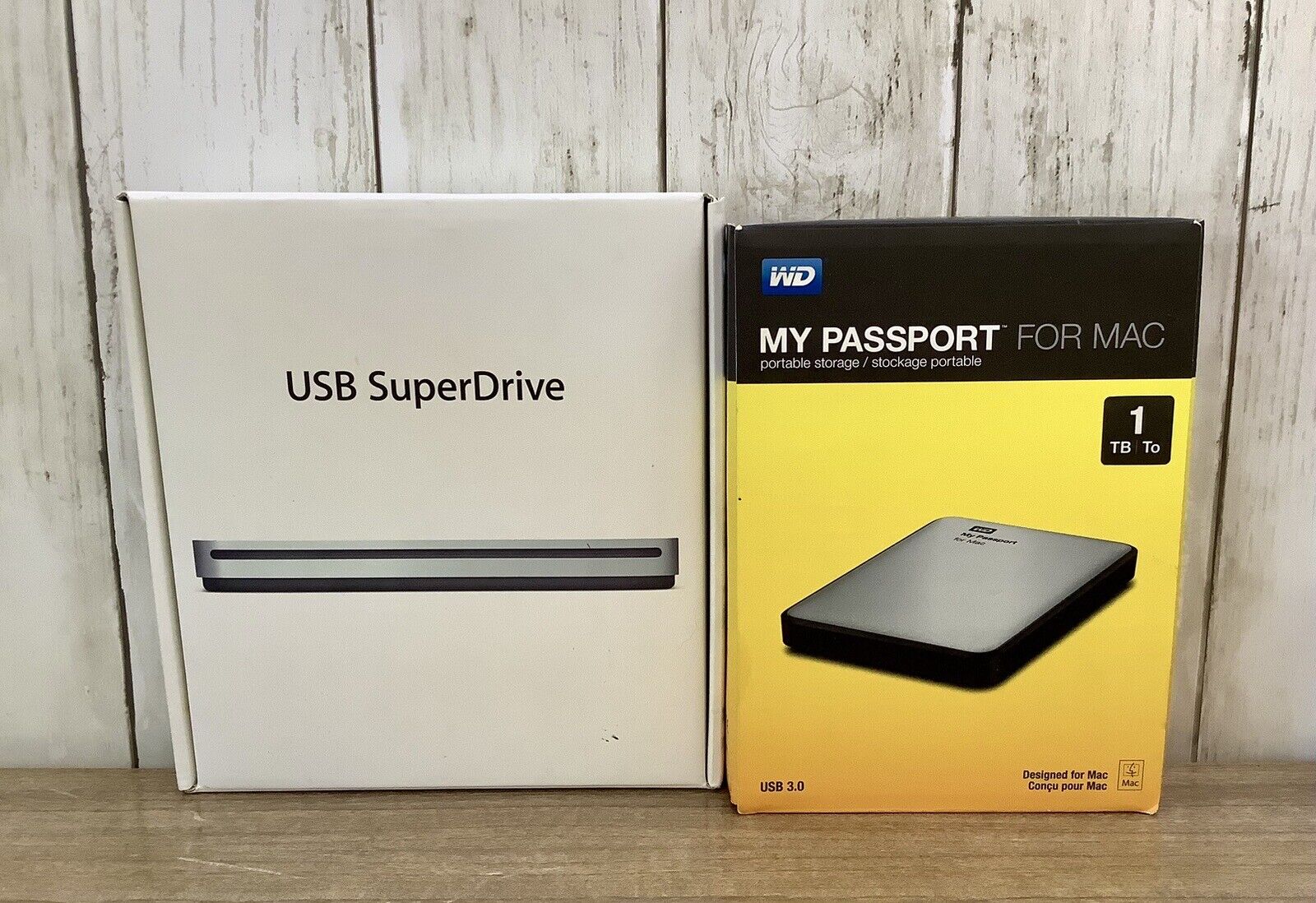 Apple USB Super Drive And My Passport For Mac Portable Storage 1 TB