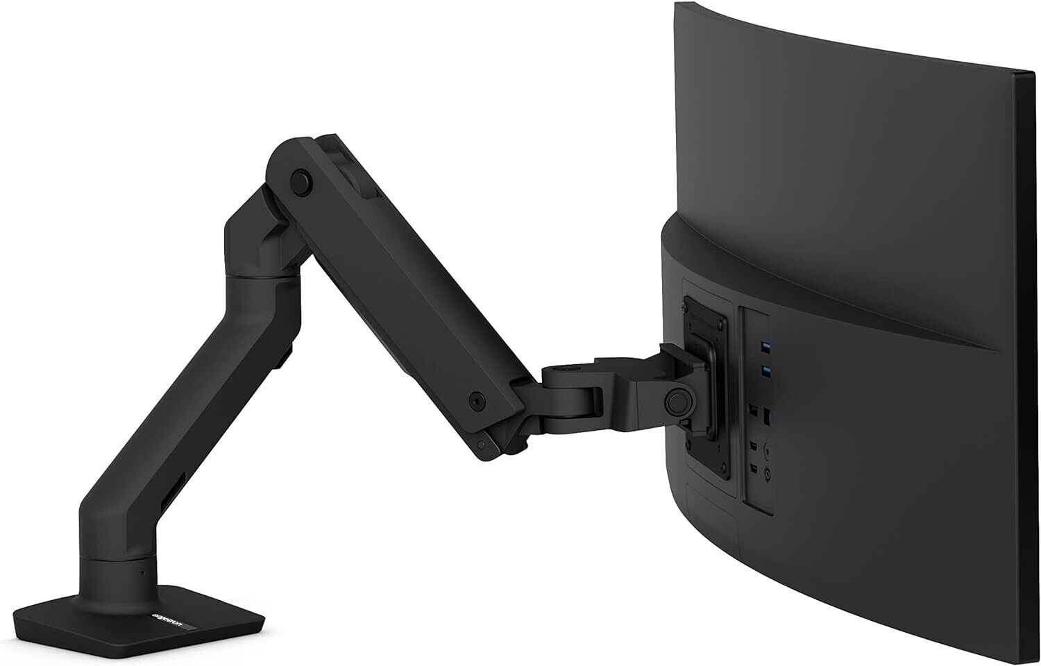 Ergotron 45-475-224 HX HD Premium Desk Mount Single Monitor Arm-Black-Heavy Duty