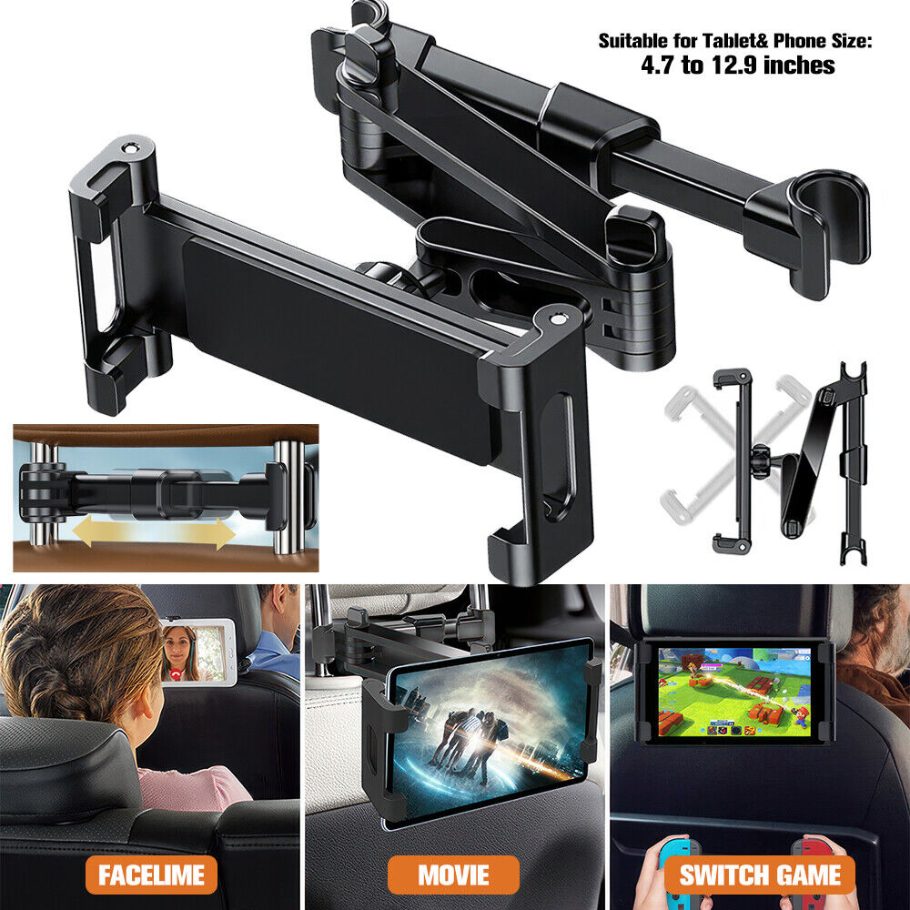 360° Car Back Headrest Mount Holder For iPad Pro/Air/Mini Tablet Nintendo Switch