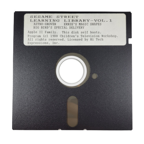 Vintage Sesame Street Learning Library Vol 1 - Apple II Floppy Disk Game