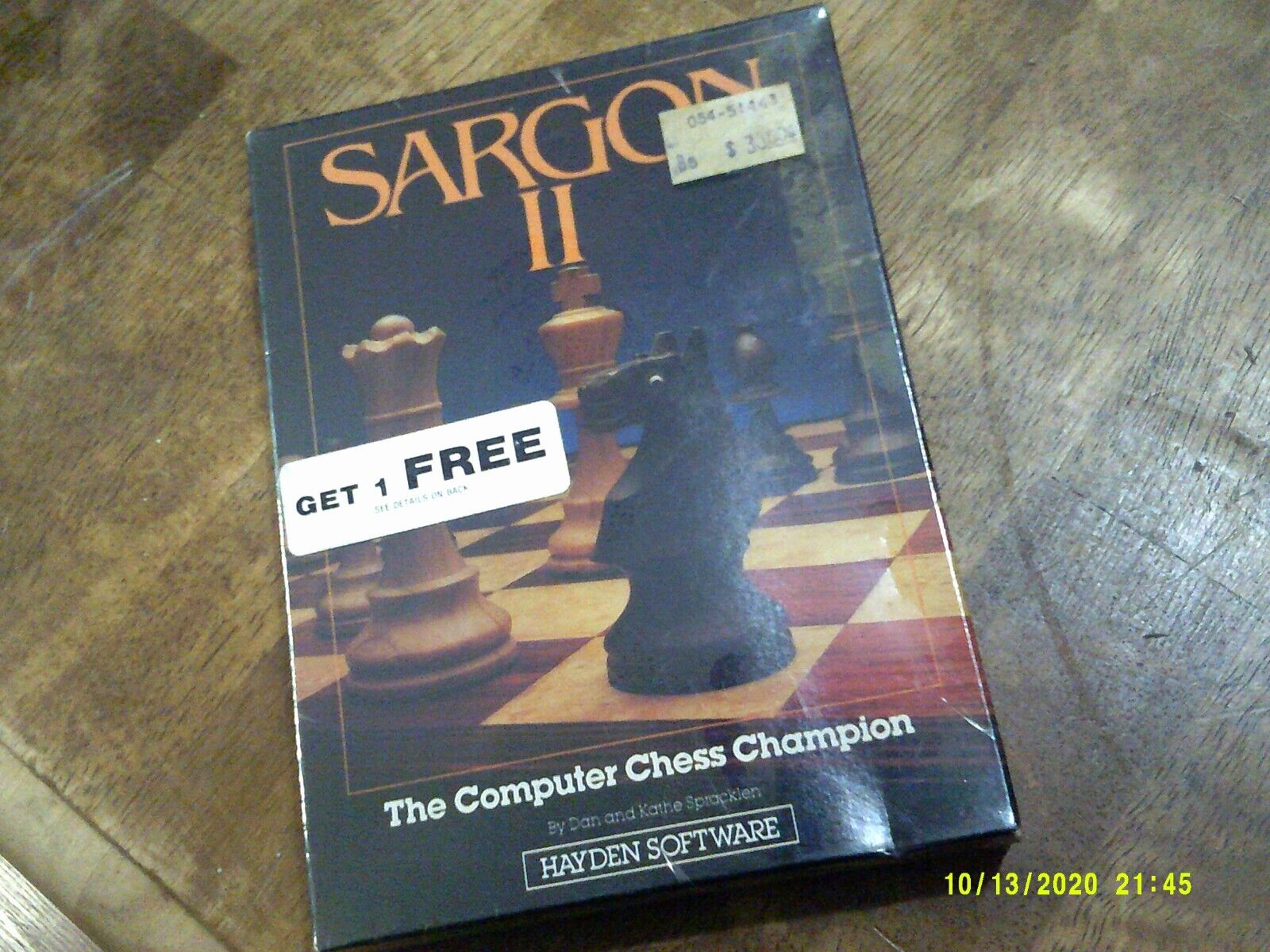 New Sealed  Sargon II Chess Game on 5.25 disk for Commodore 64 or Atari 800XL