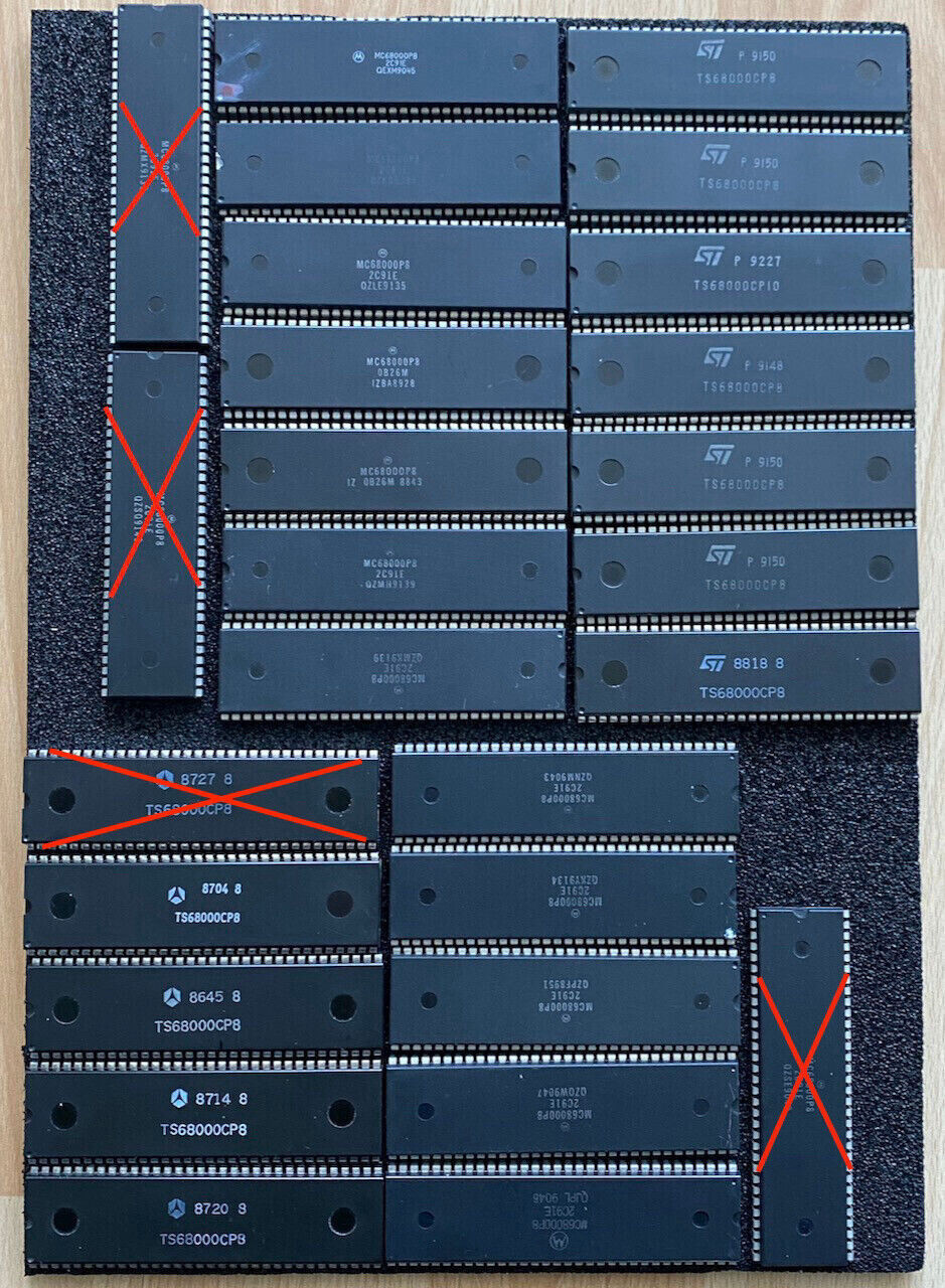 CPU 68000 MC68000CP8 (1 X), Atari, Amiga 500, A2000, Cdtv