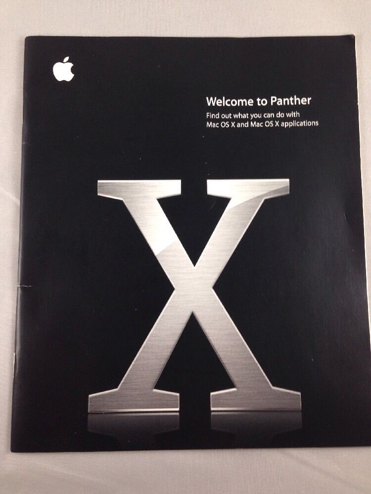 Apple Welcome to Panther OS X 10.3 Booklet Vintage Macintosh Book