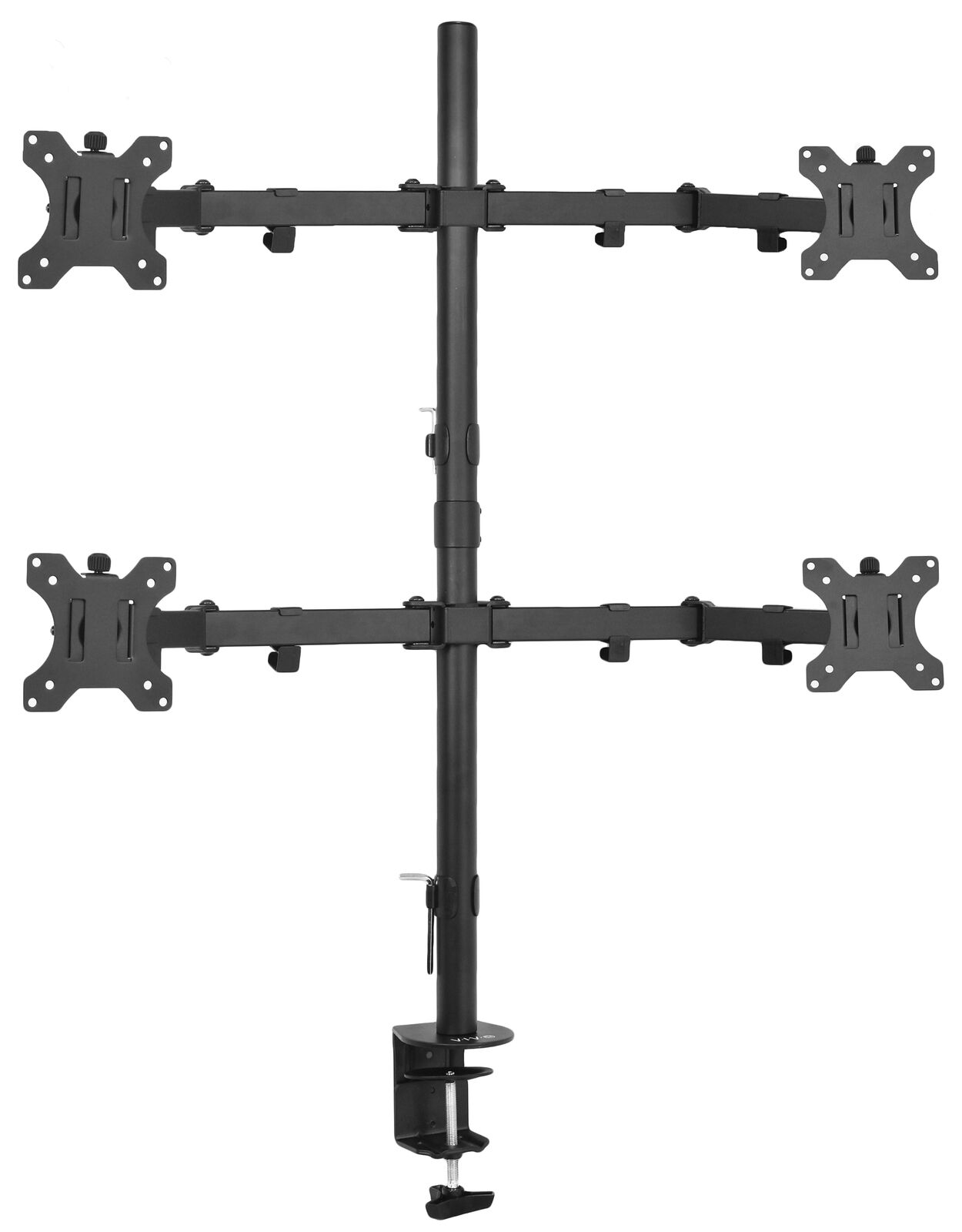 VIVO Quad Monitor Desk Mount Adjustable Stand Heavy Duty for 4 Screens up to 30