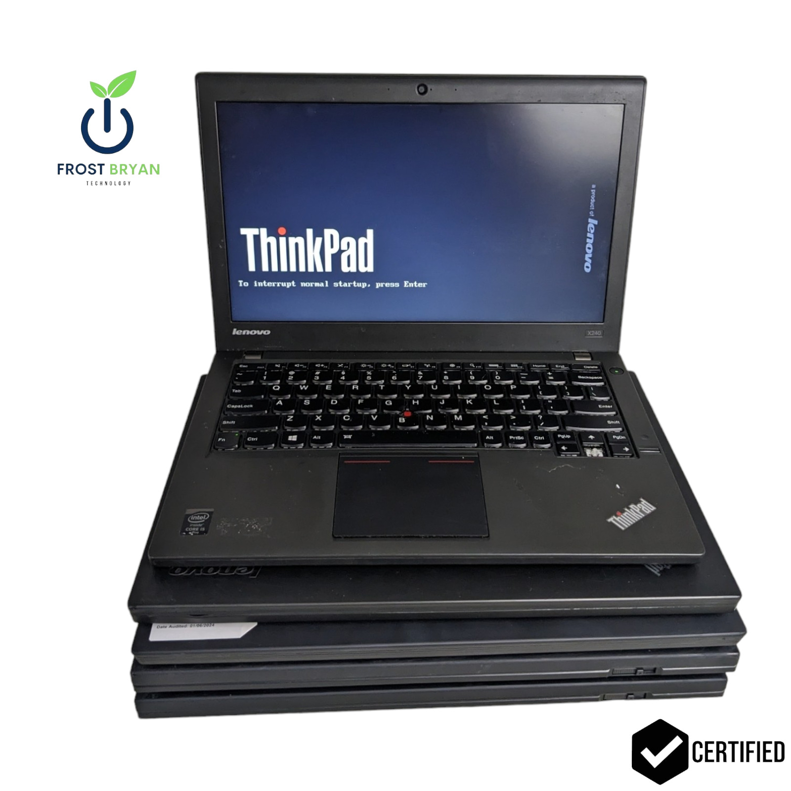 Lot of 5 x Lenovo ThinkPad Laptops, i5 2nd-8th Gen, 8 GB RAM, NO OS [Grade C]