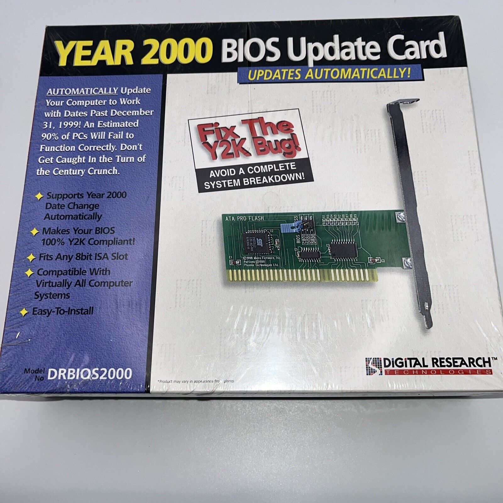 Vintage New Nos Bios Update Card Computer Y2k 2000