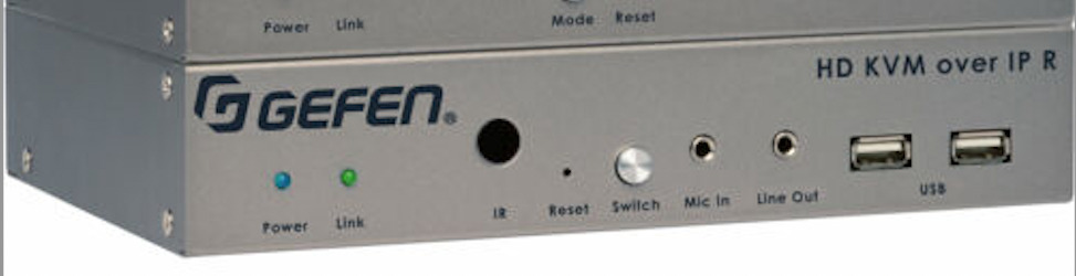Gefen EXT-HDKVM-LANRX HDMI/USB/Audio/RS-232/IR KVM over IP Receiver Package 674N