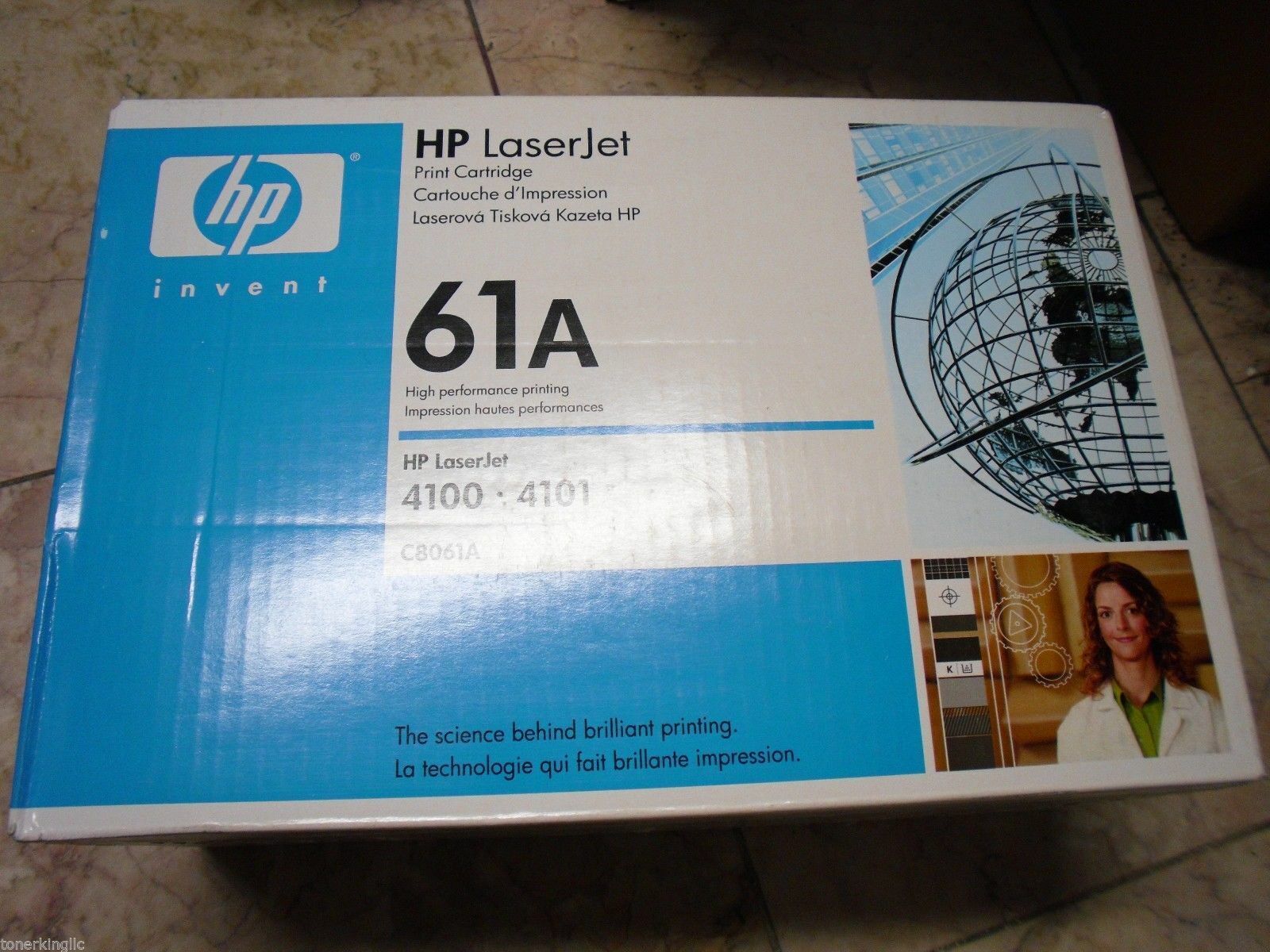 4PK HP LaserJet 4100N 4100DTN 4101 PRINTER C8061A 61A Toner Cartridge