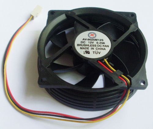 10x Brushless DC Cooling Round CPU Fan 12V 0.2A 92mmx92mmx25mm 9025 7 blade 3pin