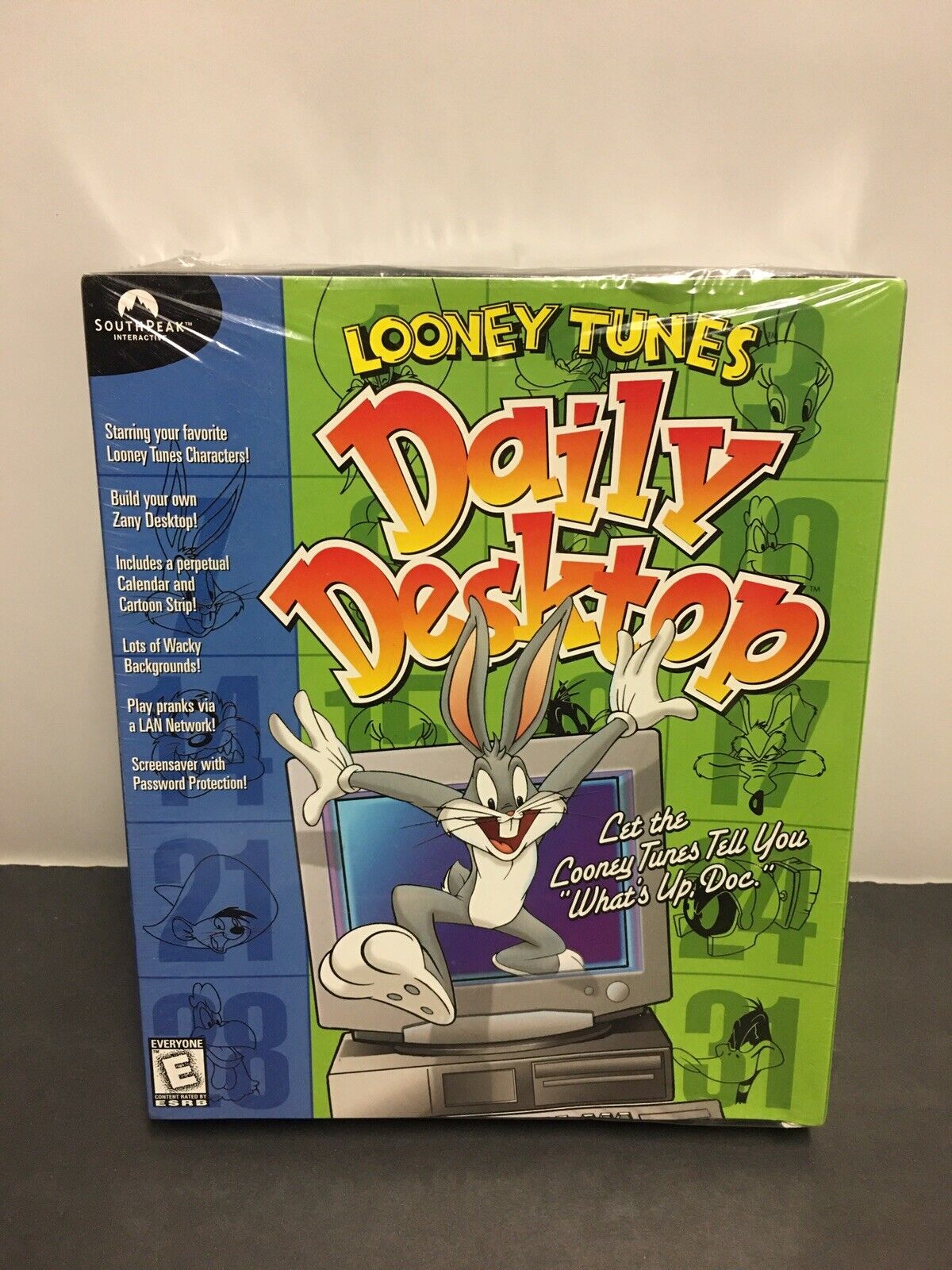 Vintage Looney Tunes Daily Desktop Southpeak Platform Windows 95/98 CD-ROM