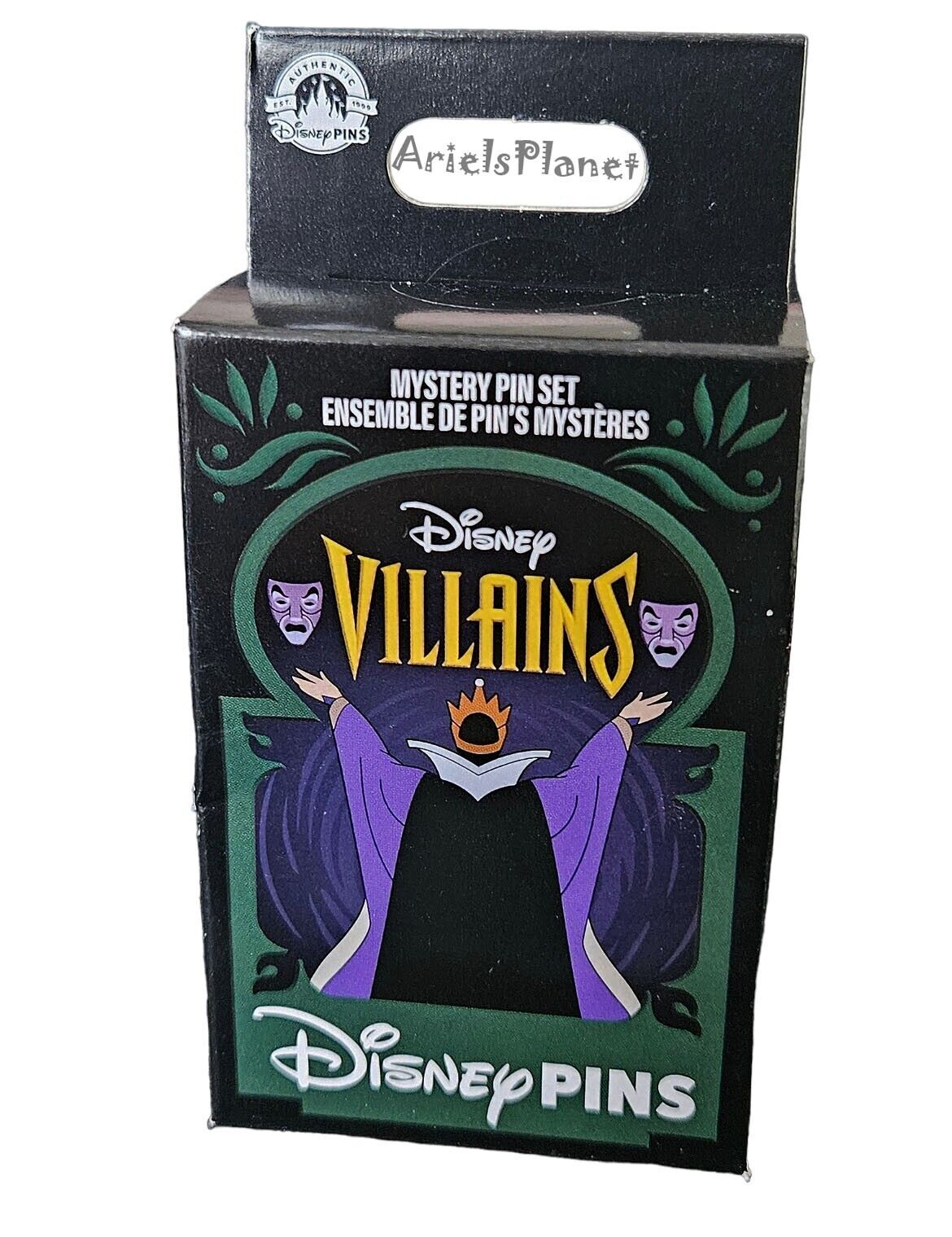 2024 Disney Parks Villains Mystery Box Set of 2 Pins - Sealed