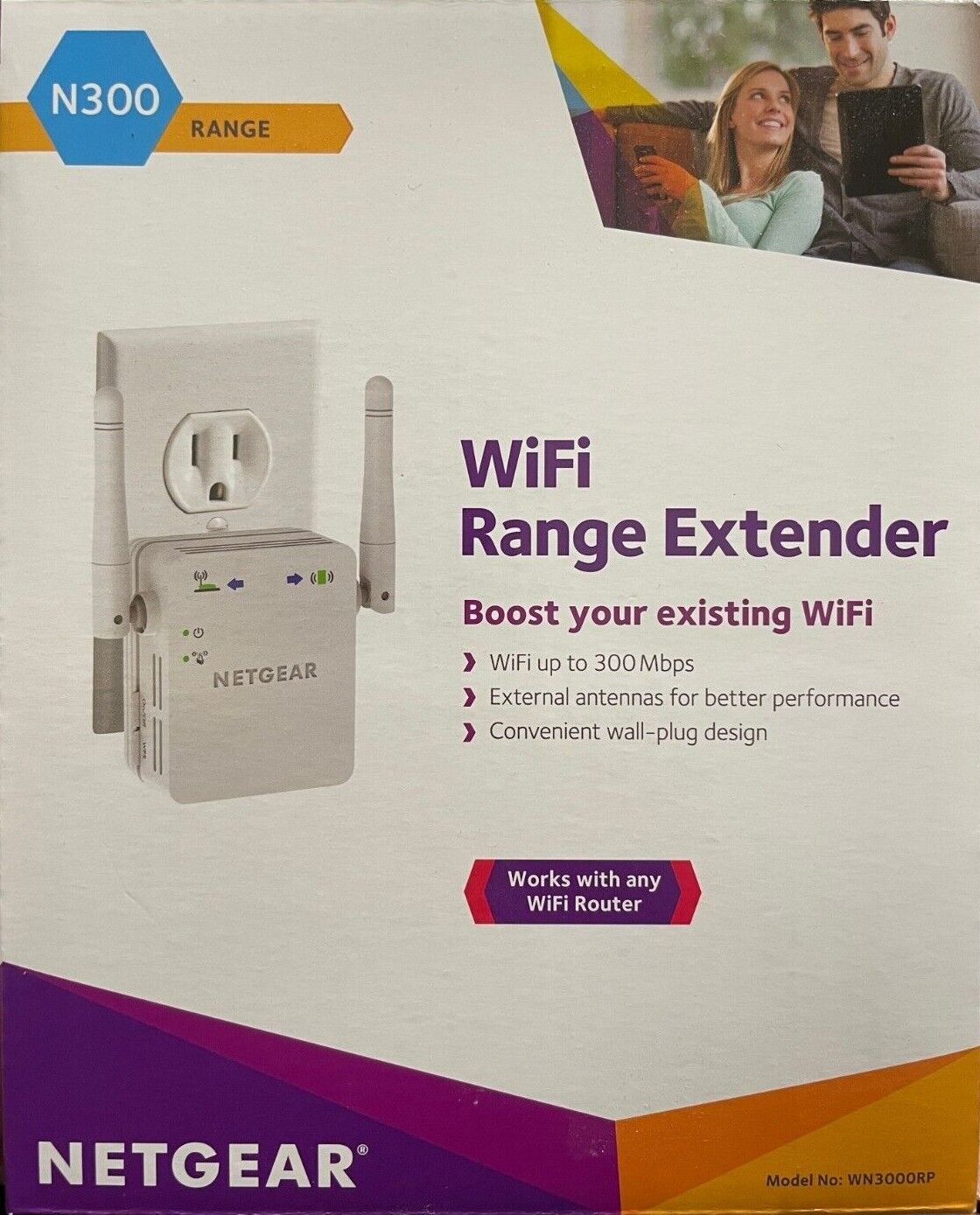 NETGEAR - WN3000RP – Universal WiFi Range Extender