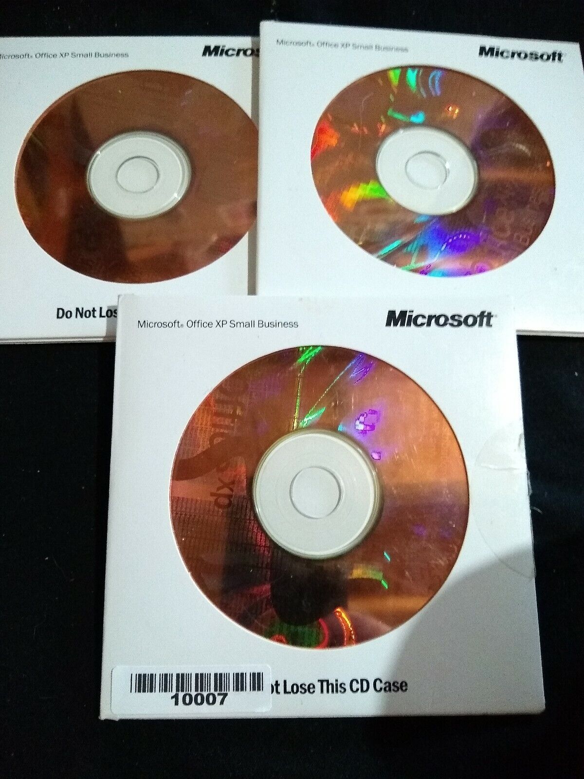 Dell Microsoft Office XP Small Business Edition SBE Version 2002 Two DVD's