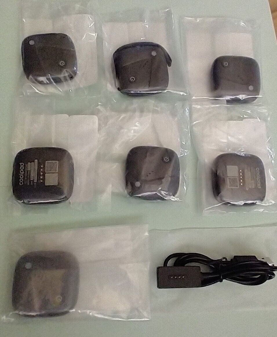 *7 Coolpad SyncUp Trackers w/ New Charging Cord- READ Please