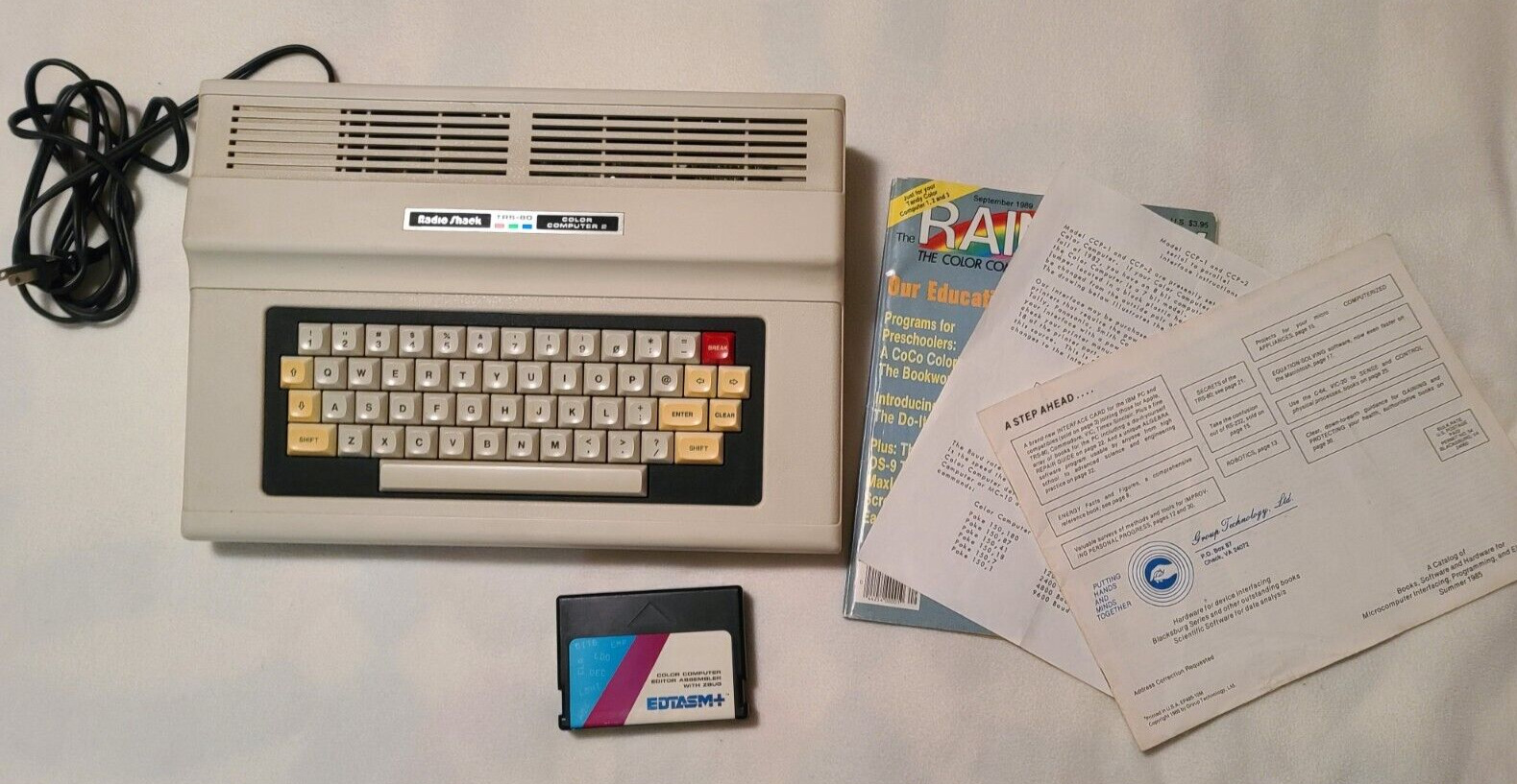 Radio Shack TRS-80 Color Computer 2 - Untested -Tandy CoCo 2 with Extras