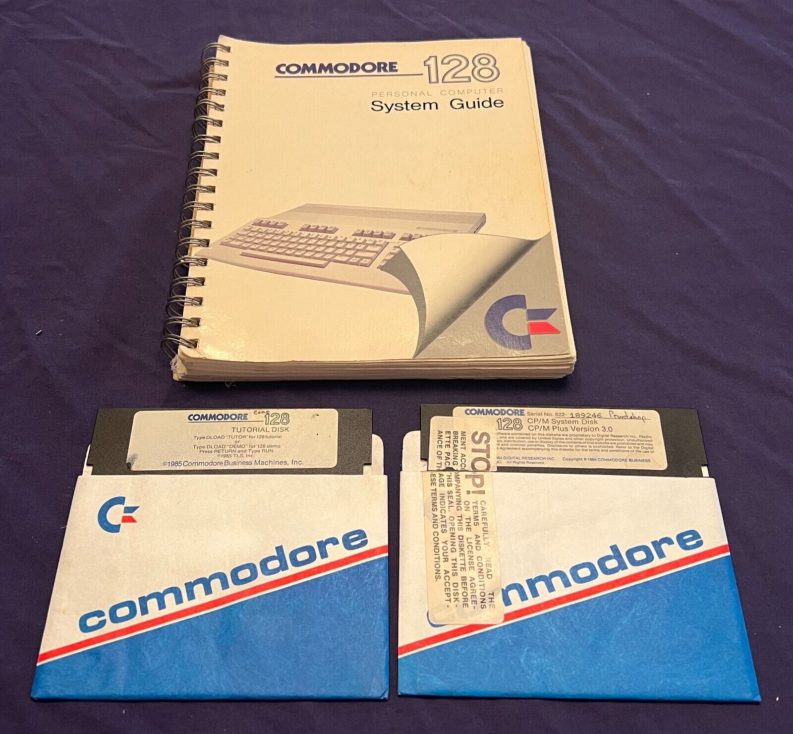 Original Commodore 128 Personal Computer System Guide Tutorial CP/M System Disk