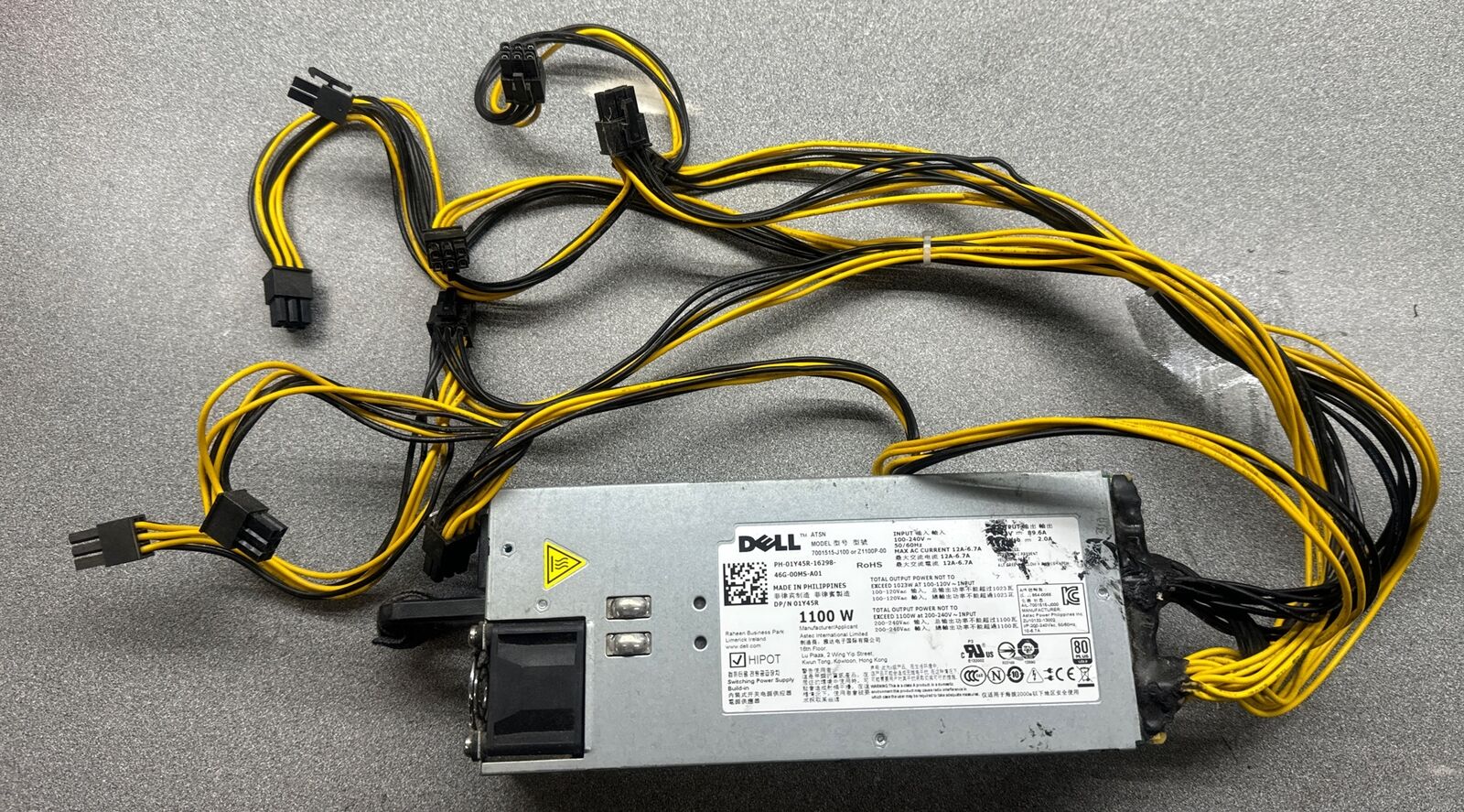 Dell Z1100P-00 Server Power Supply Unit 120-240v 1100W Used  USA
