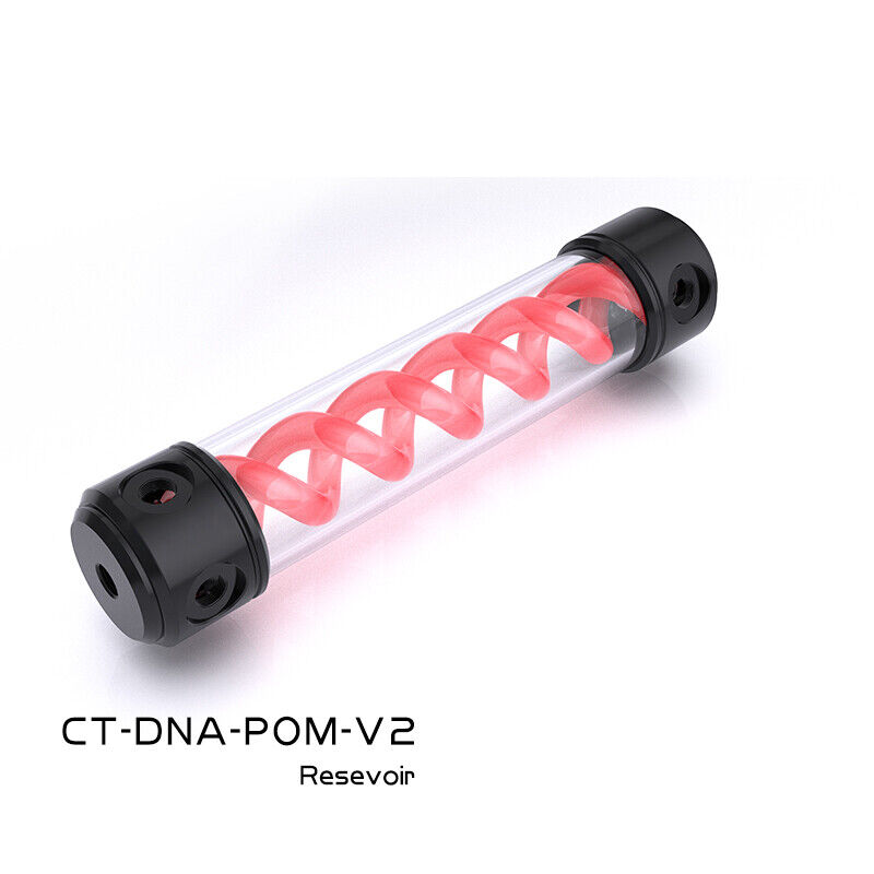 Shyrrik POM PMMA Double Helix T-Virus 50mm Cylindrical DNA Reservoir w/LED strip