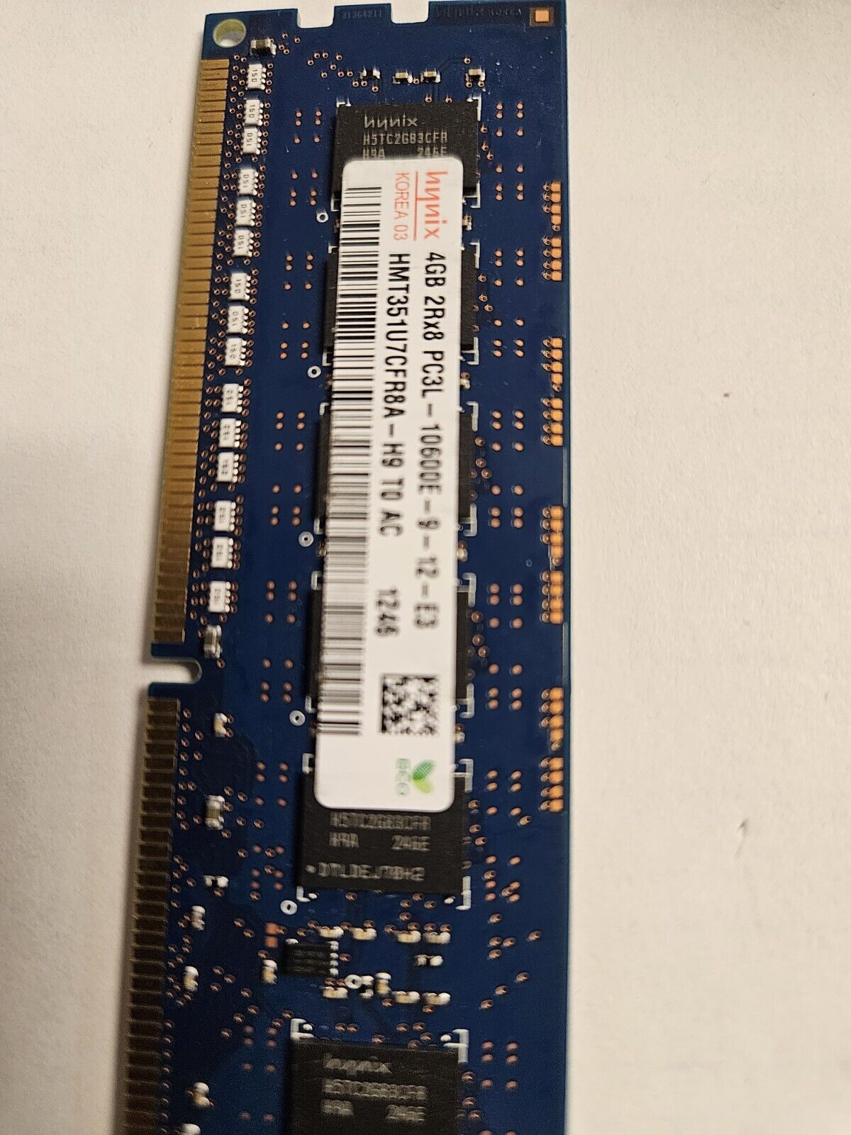 HYNIX 4GB 2RX8 PC3L-10600E DDR3 HMT351U7CFR8A-H9 SERVER MEMORY / J5-6