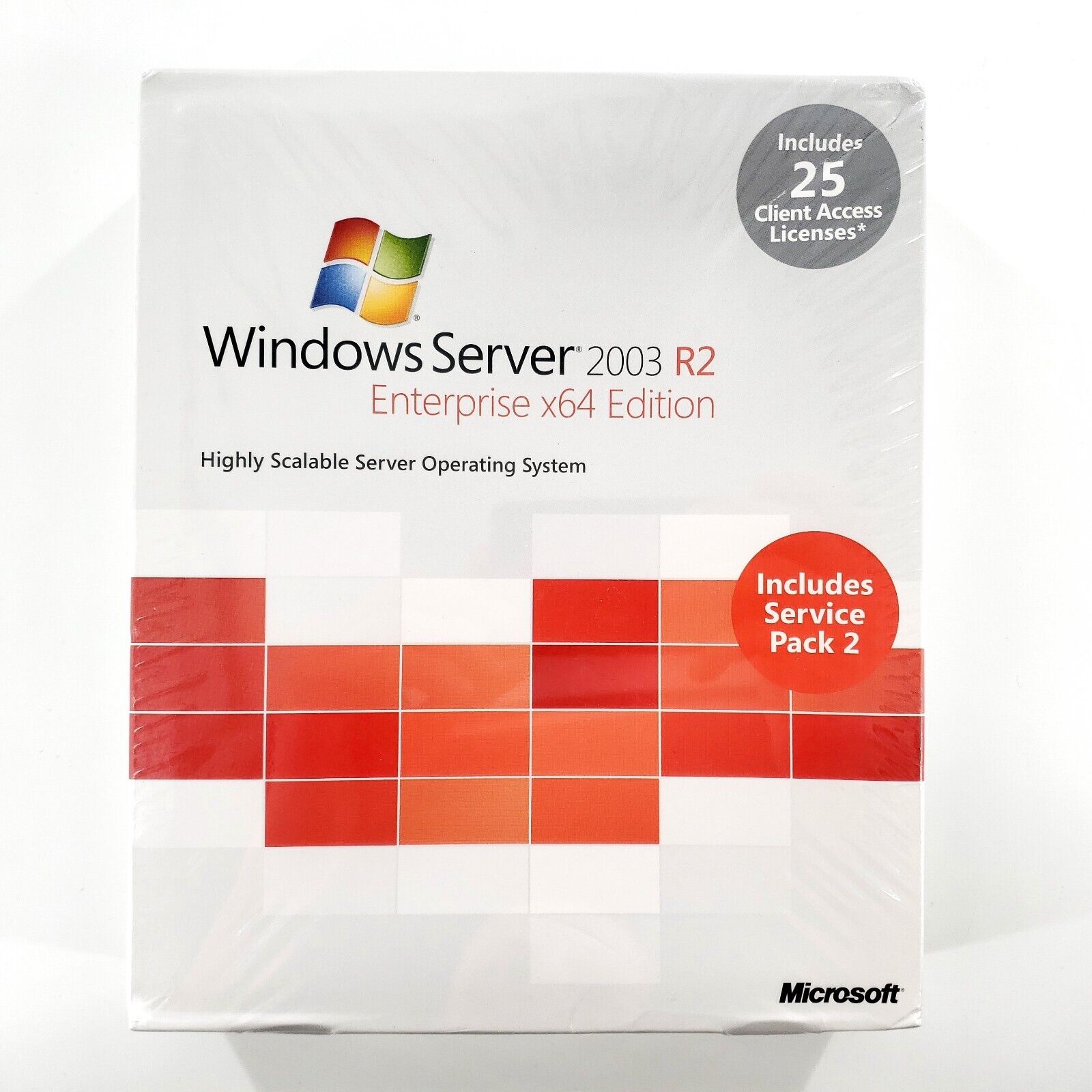 Microsoft Windows Server 2003 R2 Enterprise Edition w/ 25 CAL New Factory Sealed