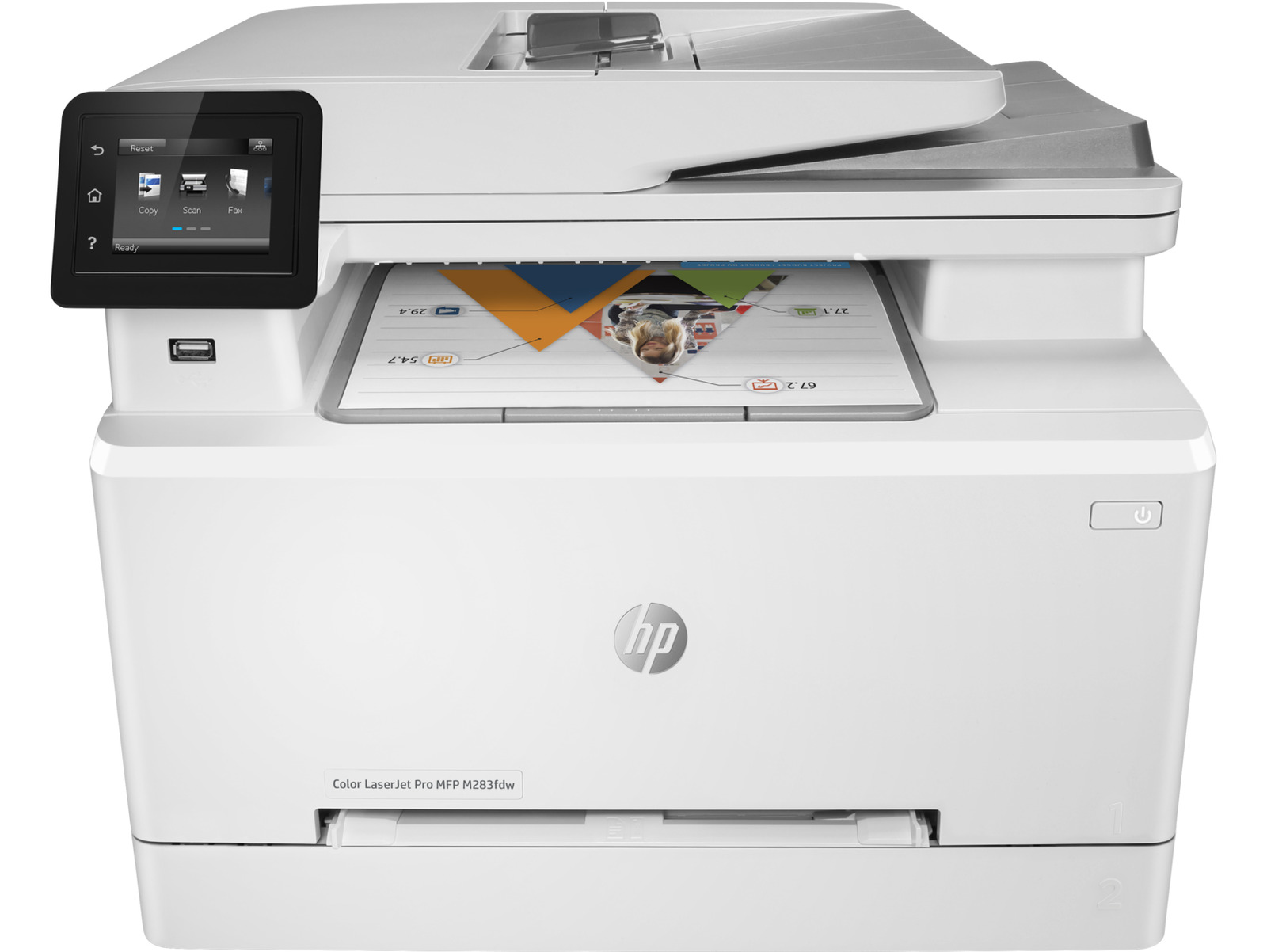 HP Color LaserJet Pro MFP M283fdw Laser Printer, Color Mobile Print, Copy, Scan,