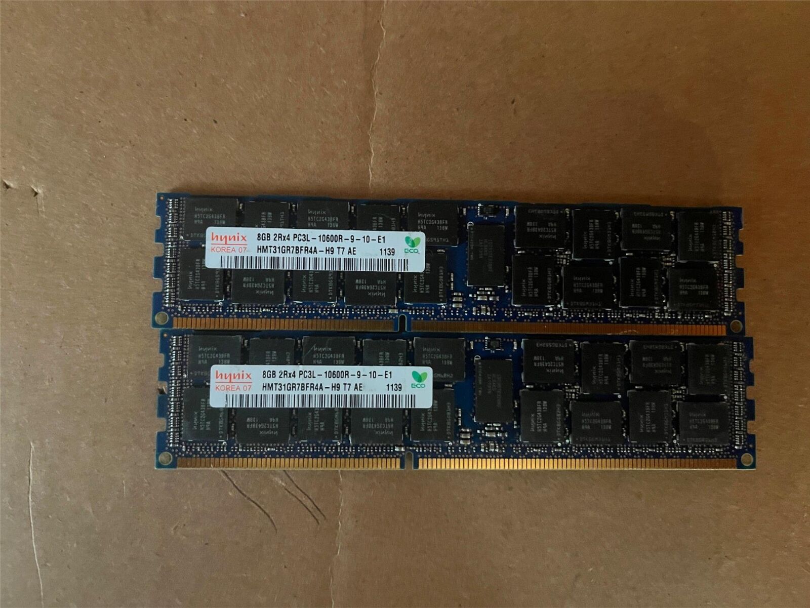 HYNIX 16GB (2X8GB) HMT31GR7BFR4A-H9 PC3L-10600R SERVER MEMORY RAM  F1-3(12)