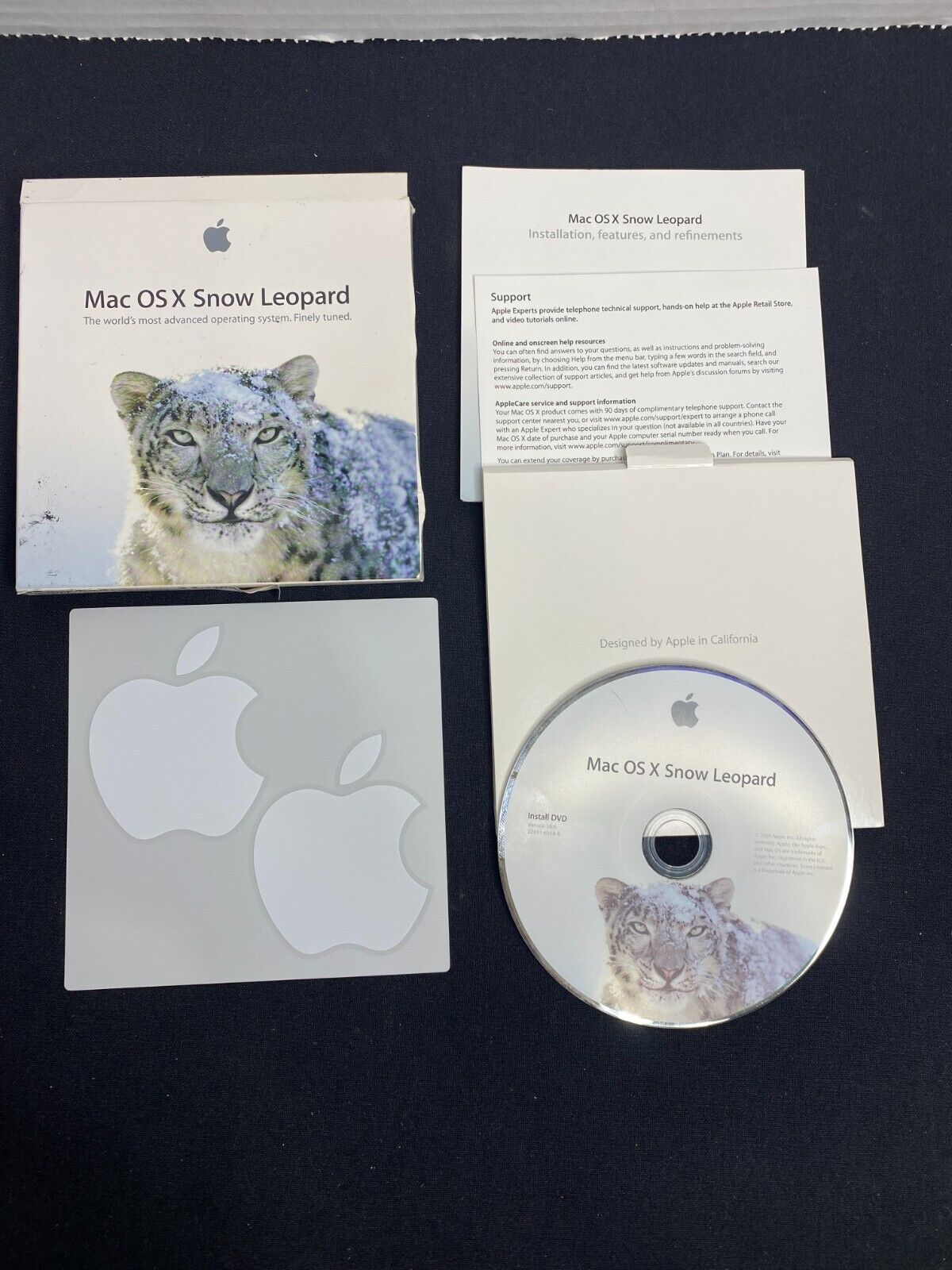 Apple Mac OS X Snow Leopard 10.6 MC573Z/A Operating System 10.6 OSX YEAR 2009 B3