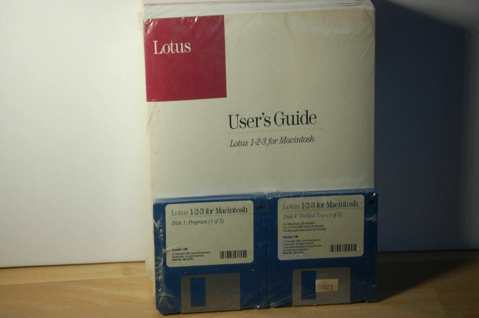 ITHistory (1991) LOTUS 1-2-3 For Mac Software Ver 1.0  (with Manuals)