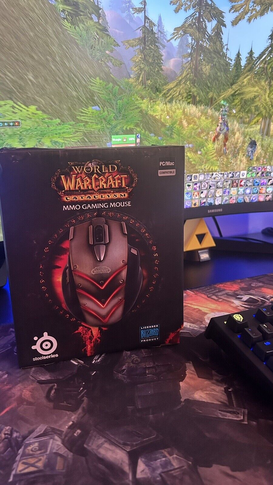 SteelSeries World of Warcraft Cataclysm MMO Gaming Mouse *New/Unused*