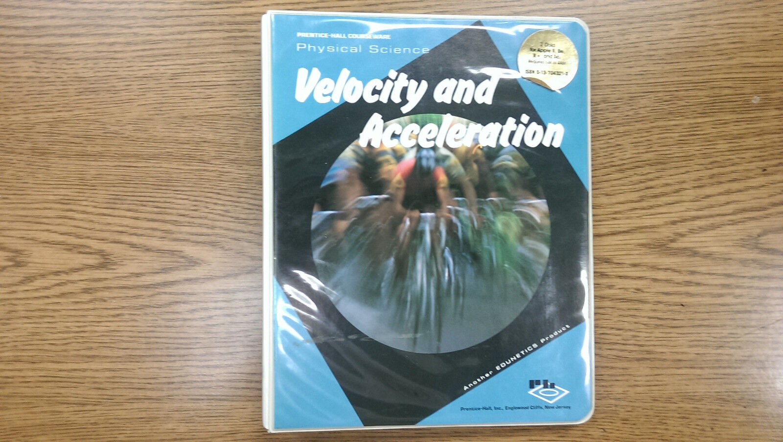 Rare Antique Prentice Hall Velocity and Acceleration Software for Apple II