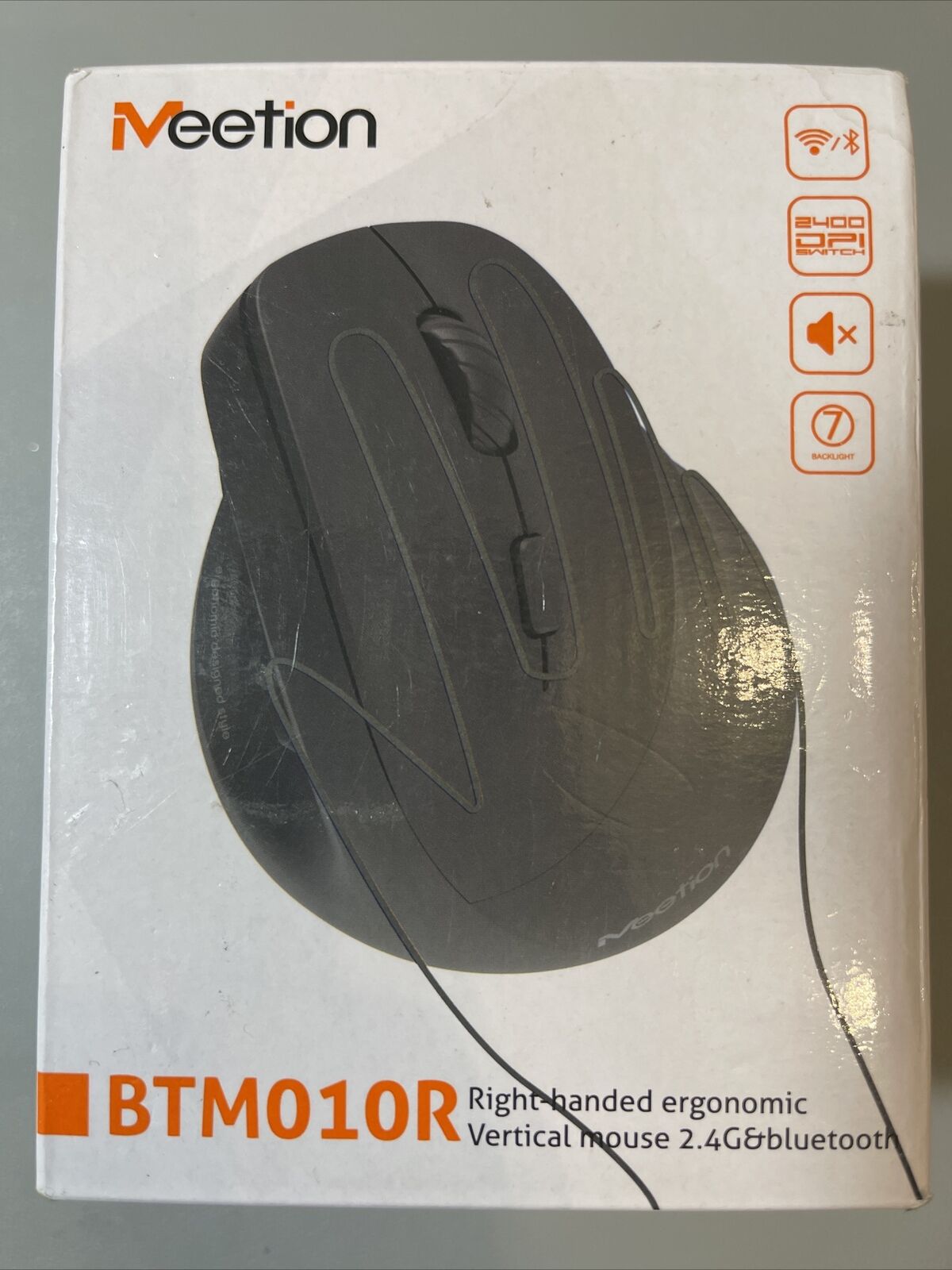 MEETION Ergonomic Mouse, Wireless Vertical Mouse.  Bluetooth(5.2 + 3.0)